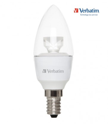 LED žárovka svíčka E14 Verbatim 5,5 W teplé bílé světlo