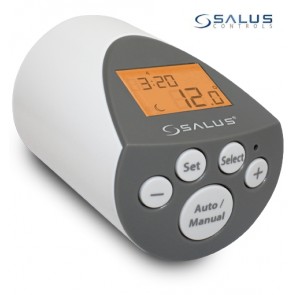 Digitální termostat na radiátory SALUS PH60 s podsvíceným displejem